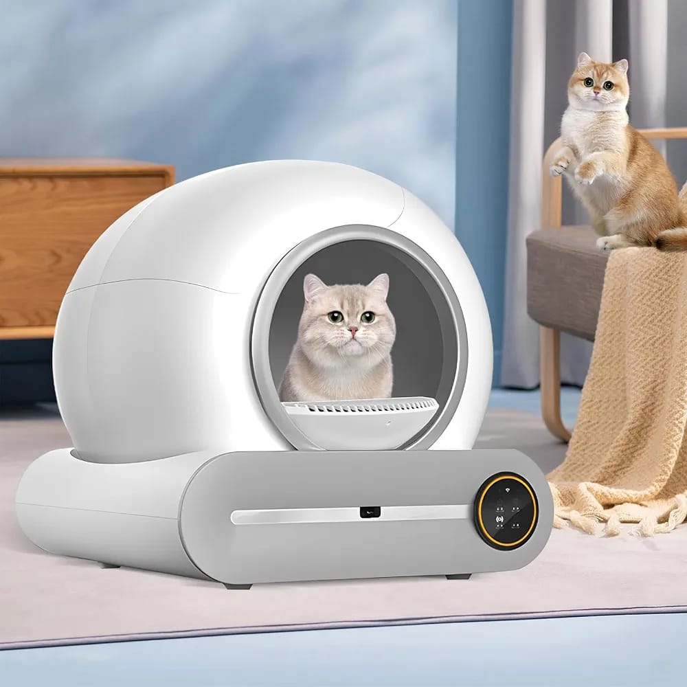 Smart Automatic Cat Litter Box with APP Remote Control | Self-Cleaning Multi-Cat Litter Box product image