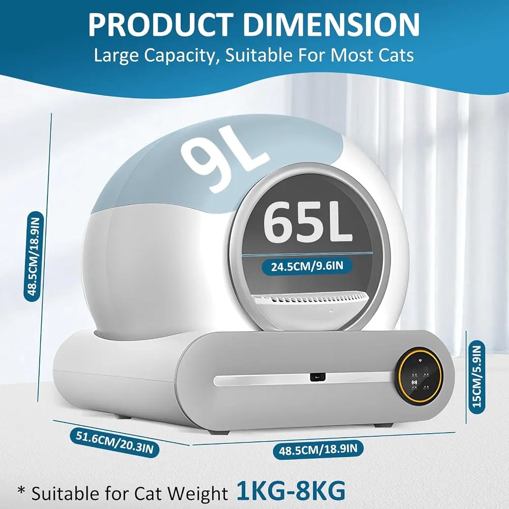 Smart Automatic Cat Litter Box with APP Remote Control | Self-Cleaning Multi-Cat Litter Box product image 5