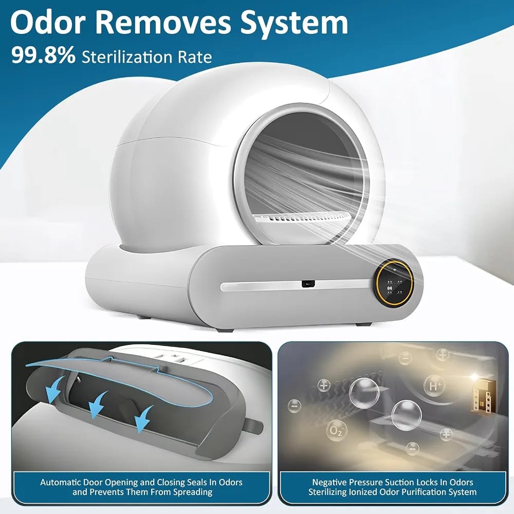 Smart Automatic Cat Litter Box with APP Remote Control | Self-Cleaning Multi-Cat Litter Box product image 6