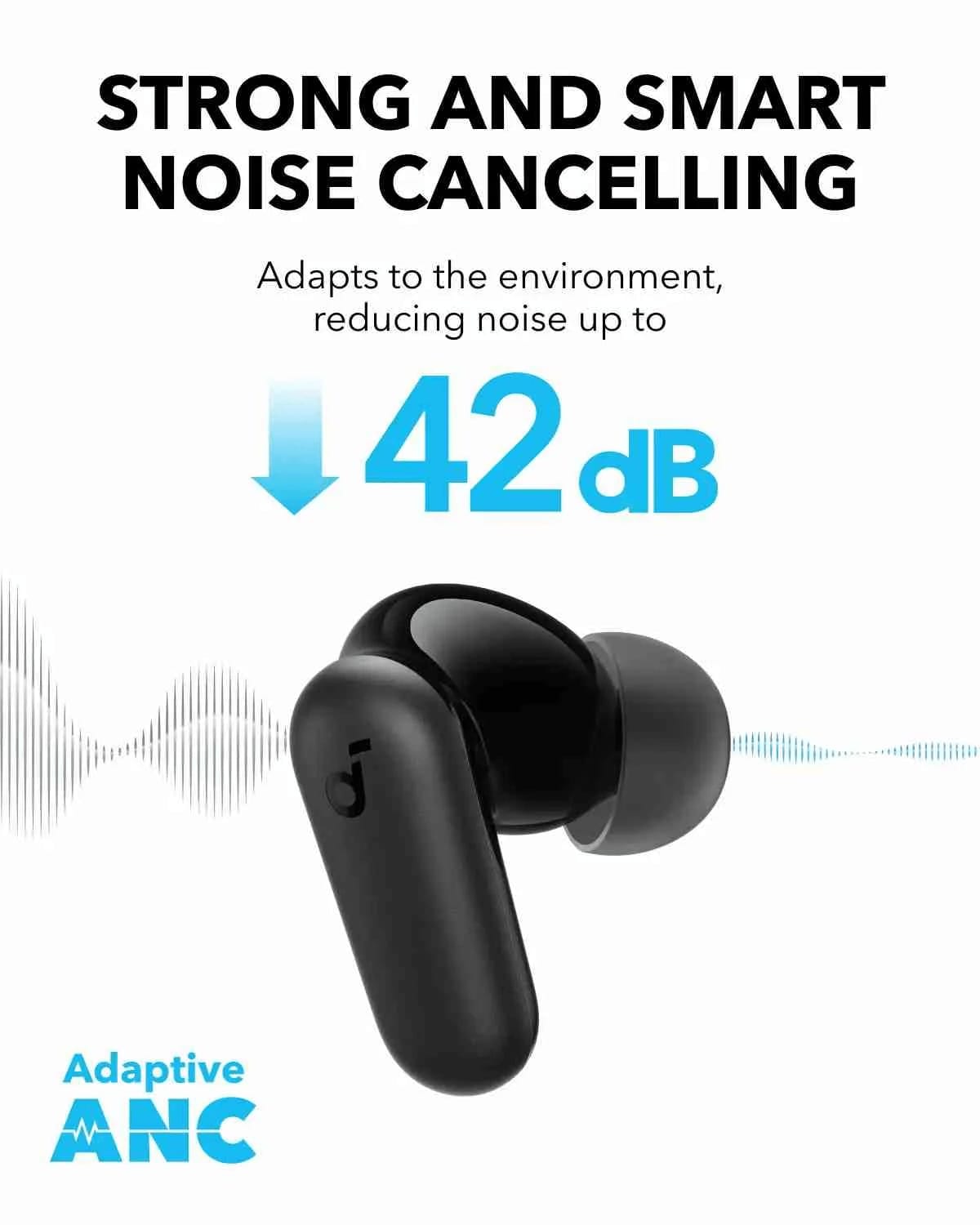 Soundcore R50i NC True Wireless Earbuds with Active Noise Cancellation, 45H Playtime & Bluetooth 5.4 product image 5