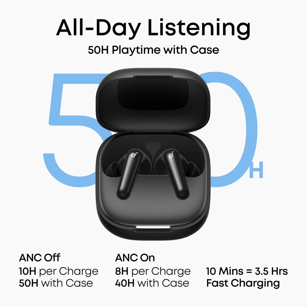 Soundcore R60i NC True Wireless Earbuds with Adaptive ANC, Bluetooth 5.4 & Long Battery Life product image
