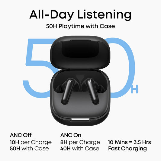 Soundcore R60i NC True Wireless Earbuds with Adaptive ANC, Bluetooth 5.4 & Long Battery Life product image