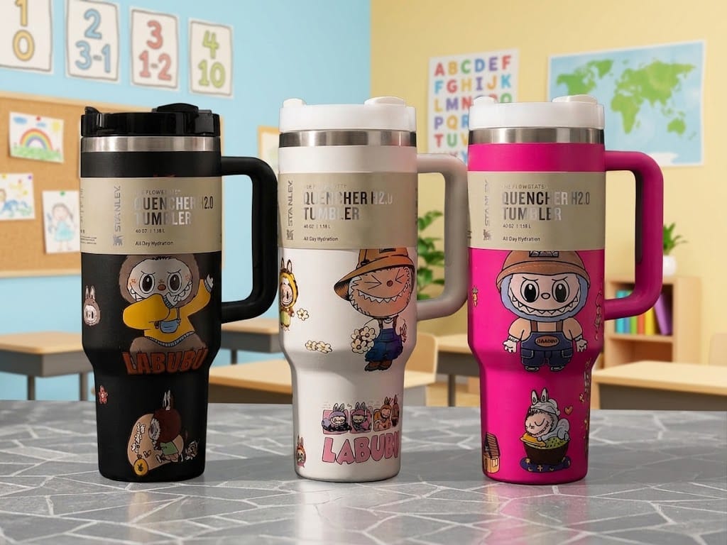 Stanley Quencher H2.0 40 oz Labubu Tumbler – Cute Character Insulated Travel Cup product image 4