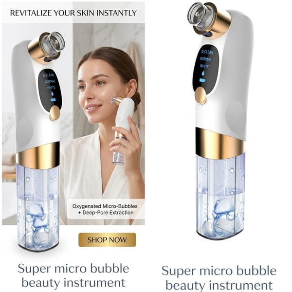 Super Micro Bubble Beauty Instrument – Portable Hydrogen Water Facial Cleanser, Deep Pore Cleansing & Skin Rejuvenation Device product image 3