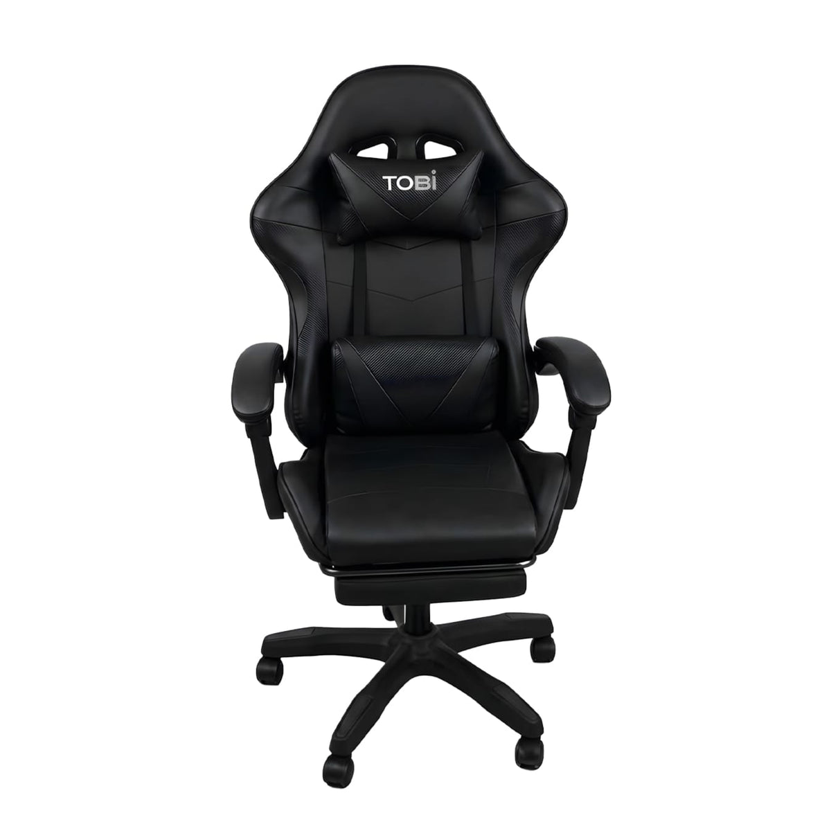 TOBI black gaming chair with padded seat and backrest
