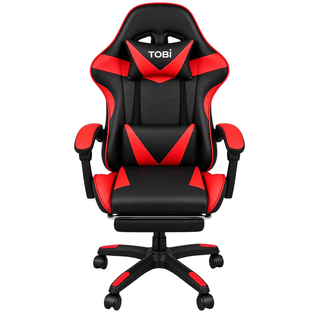 TOBI red and black racing-style gaming chair