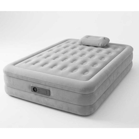 Inflatable air mattress with built-in pump for home and camping in Qatar