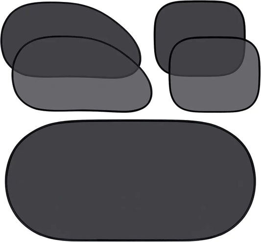 Universal 5-Piece Car Window Sun Shade Set – Foldable UV Protection Side & Rear Window Sunshades product image 2