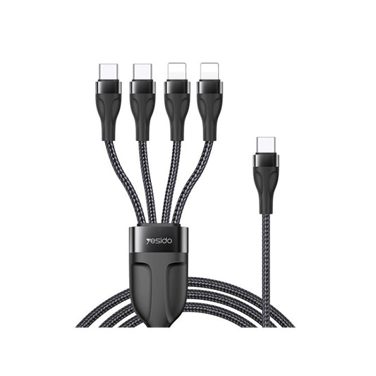 Yesido 4-in-1 Fast Charging Cable USB Multi Charger Cord for iPhone, Type-C & Micro USB product image