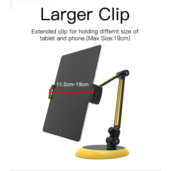 Yesido Adjustable Smart Tablet Holder Desk Stand for iPad & Tablets – 360° Rotating Aluminum Mount product image 4