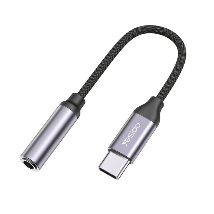 Yesido YAU19 USB-C to 3.5mm Audio Adapter Cable – 12cm Type-C Headphone Converter product image