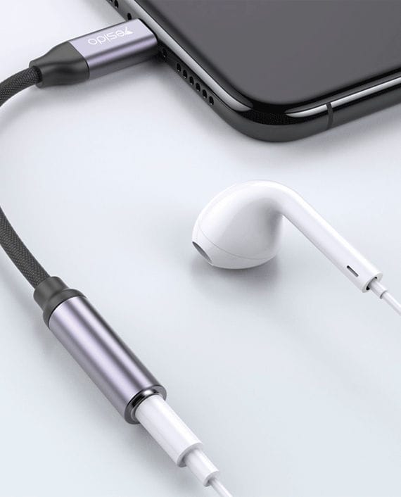 Yesido YAU19 USB-C to 3.5mm Audio Adapter Cable – 12cm Type-C Headphone Converter product image 5
