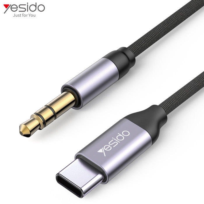 Yesido YAU20 USB-C to 3.5mm AUX Audio Adapter Cable – 100cm Type-C Headphone Jack Converter product image 8